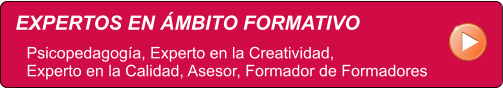 EXPERTOS EN MBITO FORMATIVO Psicopedagoga, Experto en la Creatividad,  Experto en la Calidad, Asesor, Formador de Formadores